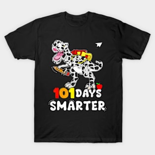 101 Days Smarter Dinosaur 100th Day Of School 100 Boys Kids T-Shirt